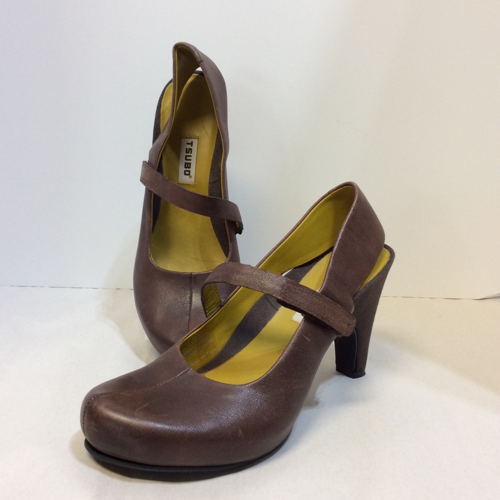 Tsubo shoe Mary Jane slingback heels woman 8